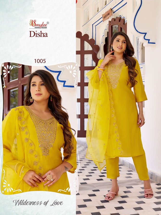 Disha By Rung Roman Silk Embroidery Kurti With Bottom Dupatta Wholesale Price In Surat